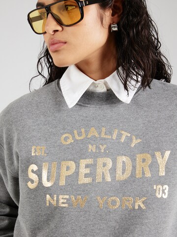Sweat-shirt 'Luxe' Superdry en gris
