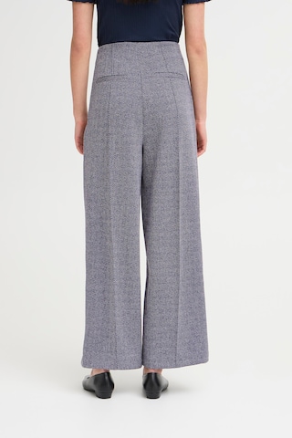 ICHI Wide Leg Bukser 'IHKate' i blå