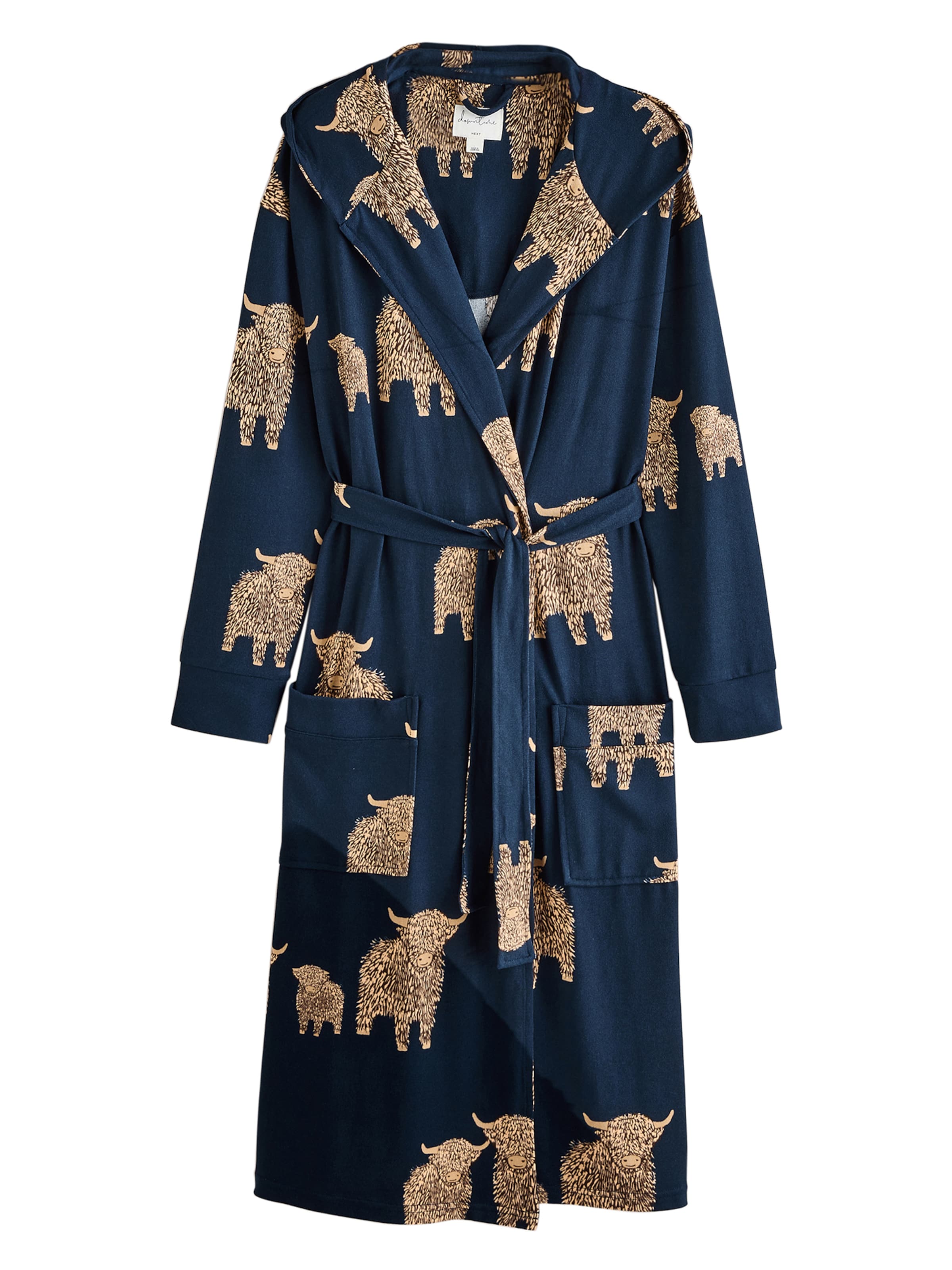 Next Домашний халат в Синий: спереди