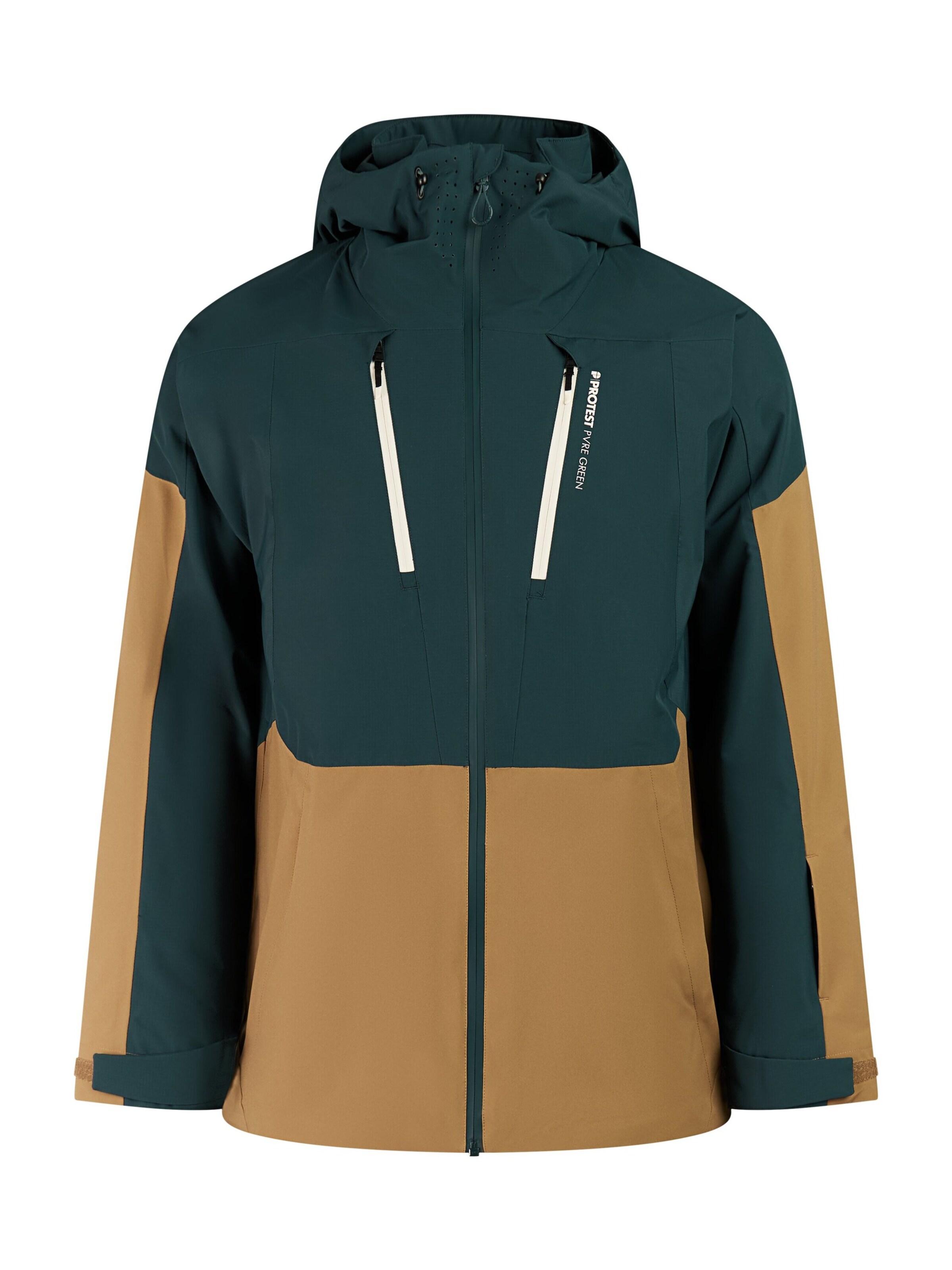 PROTEST Sportjas 'PRTConnor' in Beige: voorkant