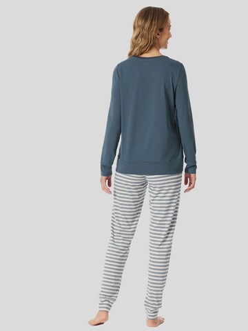 SCHIESSER Pyjama ' Casual Essentials ' in Blau