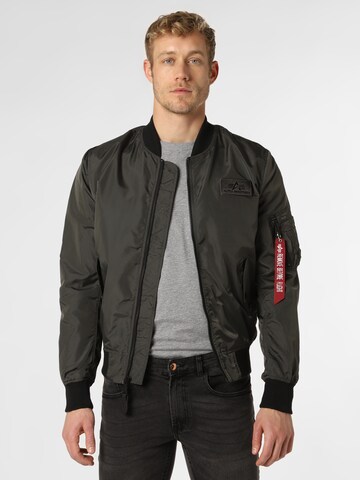ALPHA INDUSTRIES Jacke in Schwarz: Vorderseite