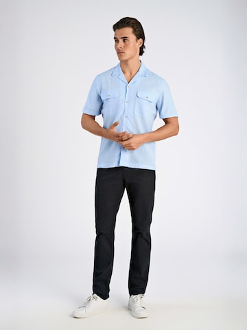 Lindbergh Regular fit Overhemd in Blauw