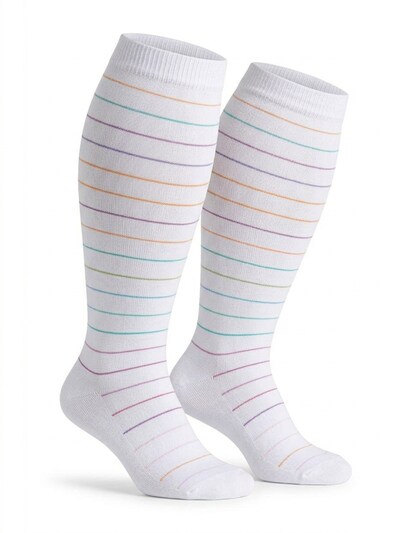 Millo Kniestrümpfe 'Wide Comfort' in 36-41 in weiß, Produktansicht