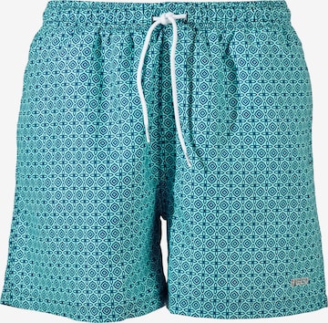 BECO the world of aquasports Board Shorts in Green: front