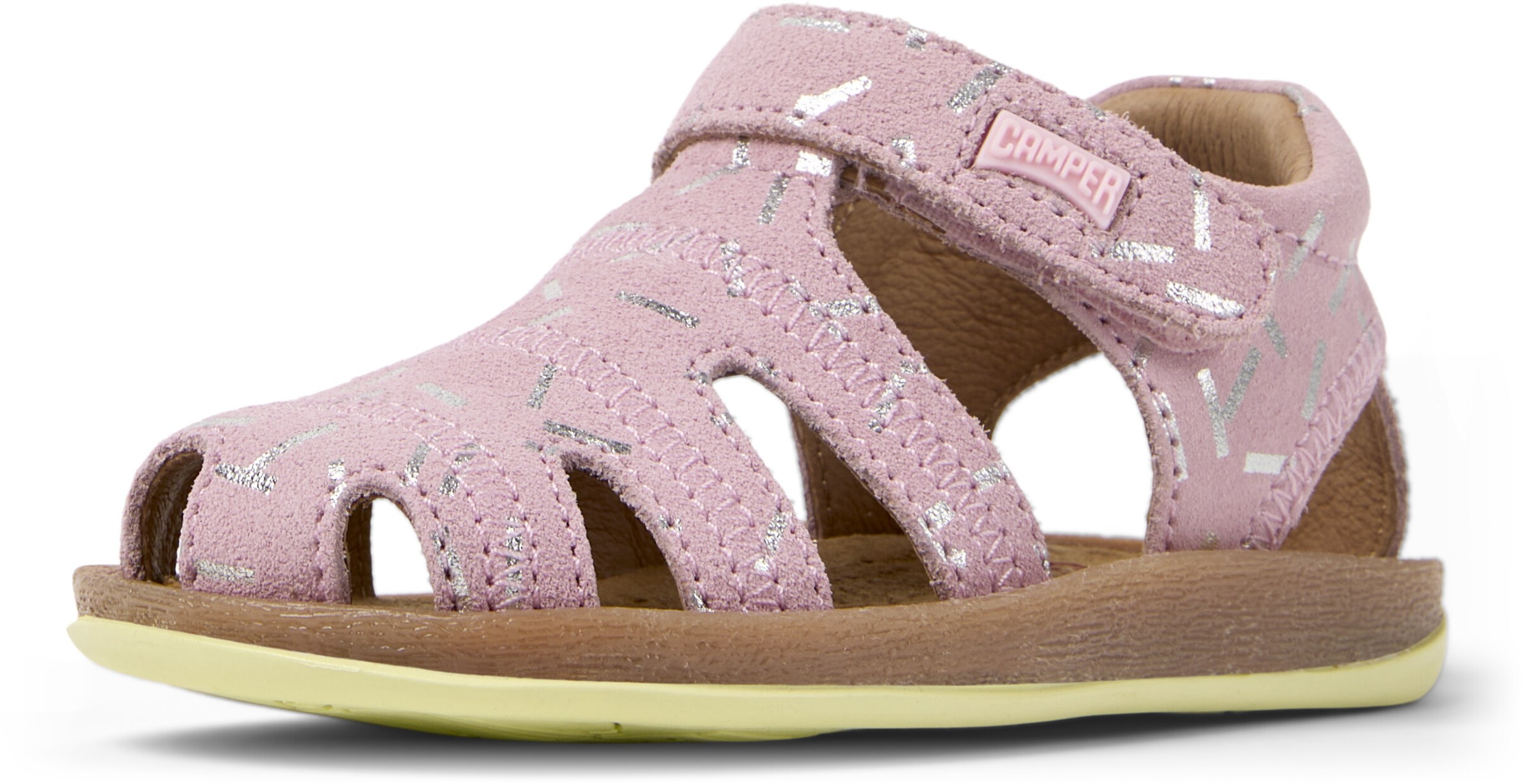 Sandales 'Bicho' CAMPER en rose : devant