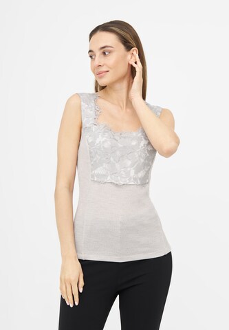 TOOche Top 'Frosted Elegance' in Beige: Vorderseite