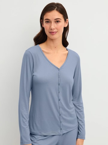 CALIDA Slaapshirt 'Etude Ajours' in Blauw