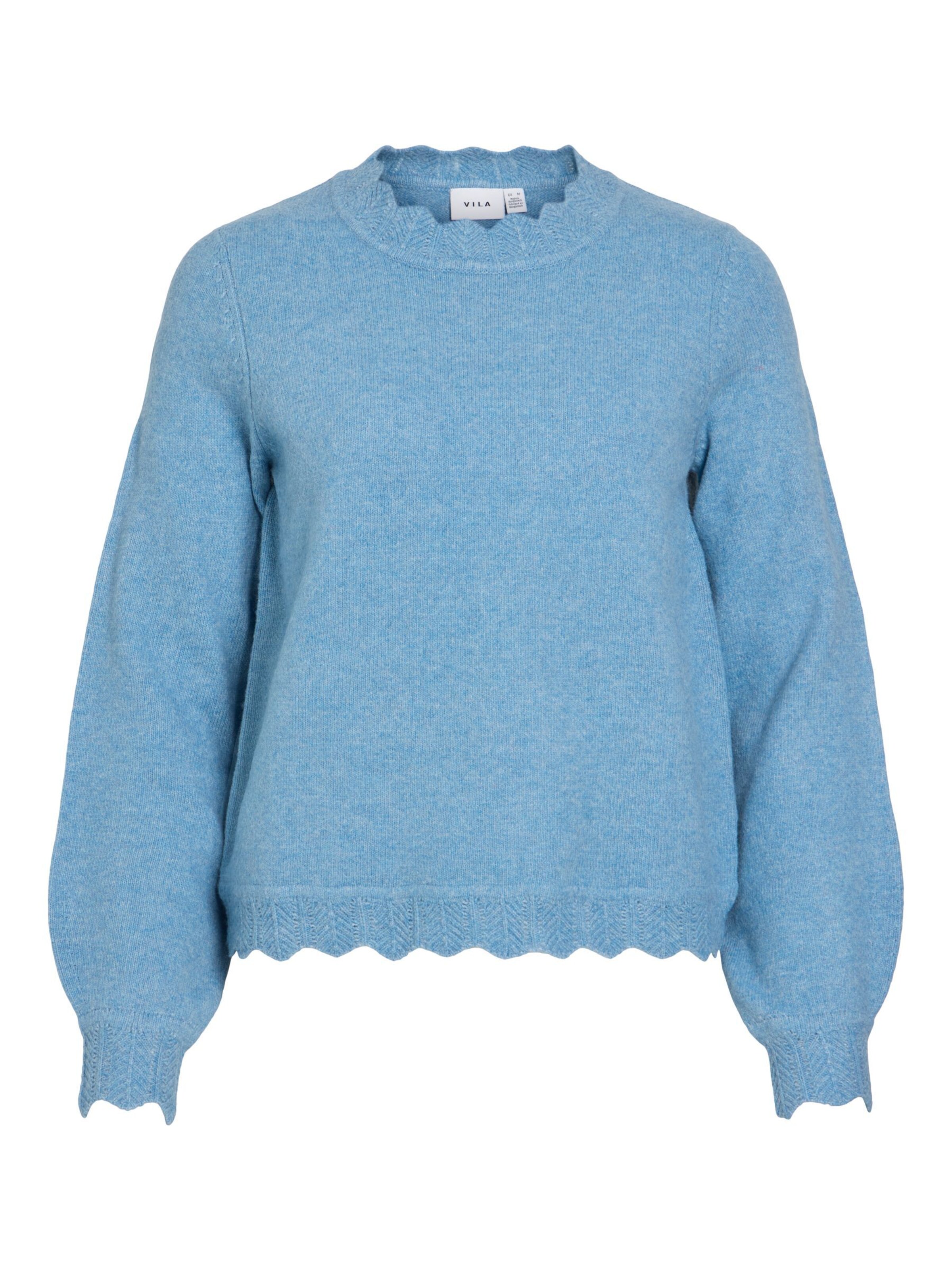 VILA Sweater in Blue: front