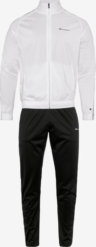 Champion Authentic Athletic Apparel Tracksuit in Black: front