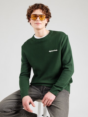 JACK & JONES Πουλόβερ 'JORNORREBRO' σε πράσινο: μπροστά