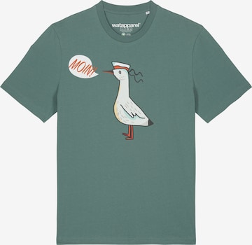 T-Shirt Watapparel en vert : devant