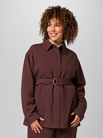 Guido Maria Kretschmer Curvy Between-Season Jacket 'Arianna' in Brown: front