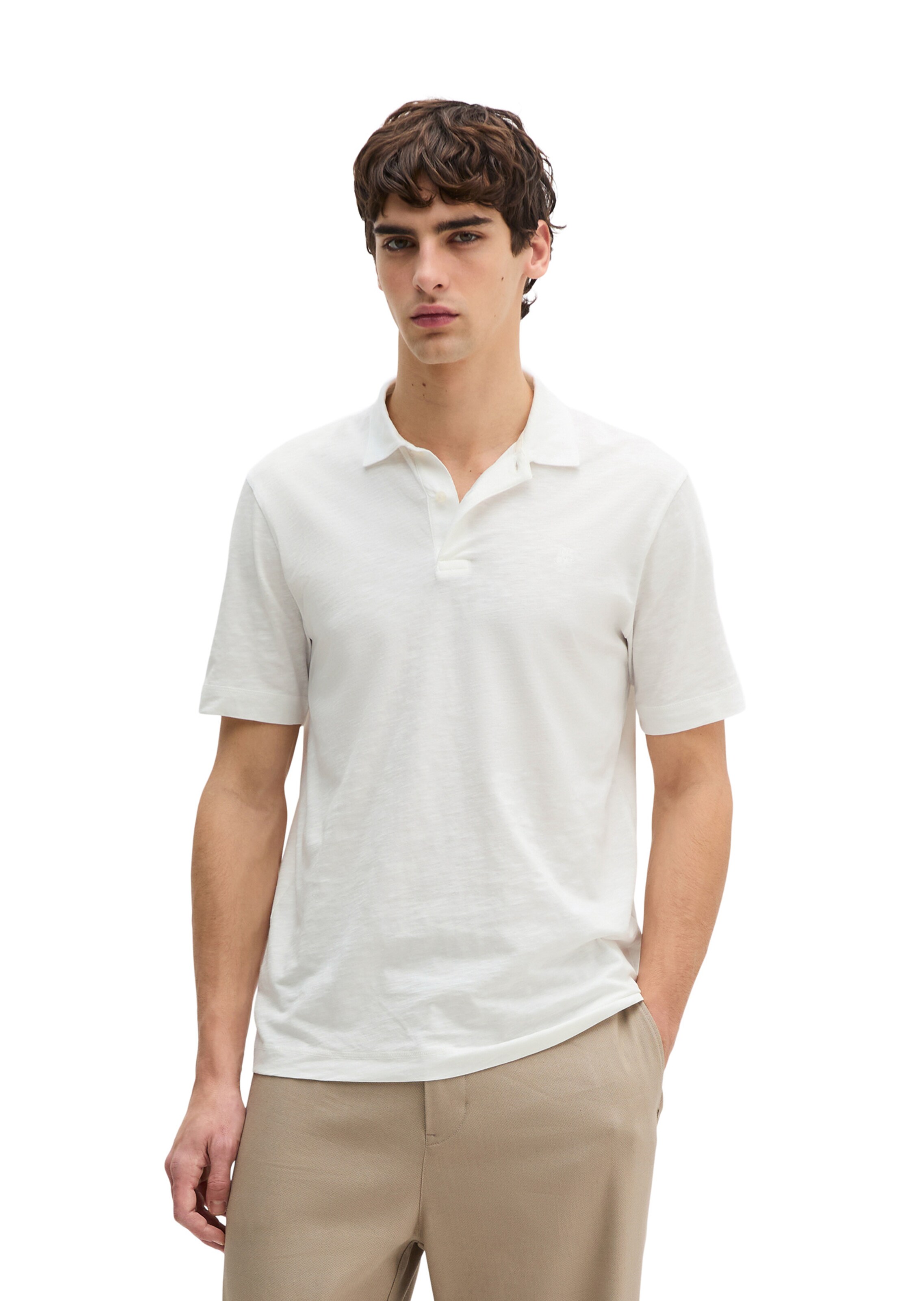 Marc O'Polo Poloshirt in Weiß: Vorderseite