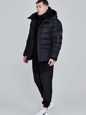 SikSilk Winter Jacket 'Parka' in Black