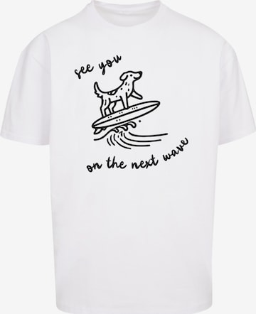 F4NT4STIC Shirt 'See You On The Next Wave' in Wit: voorkant