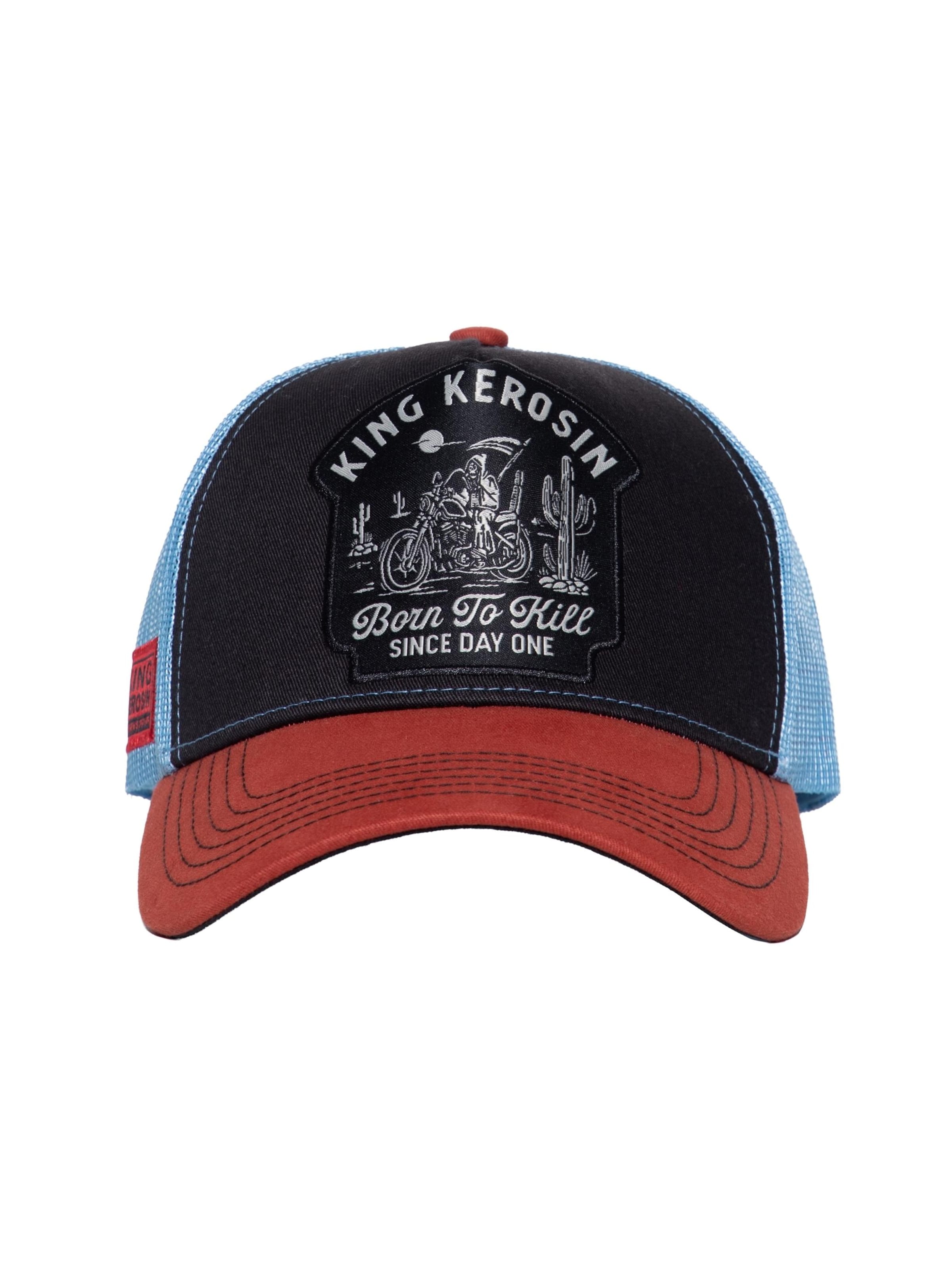 King Kerosin Cap 'Born to kill since day one'‌‌‌ in Schwarz