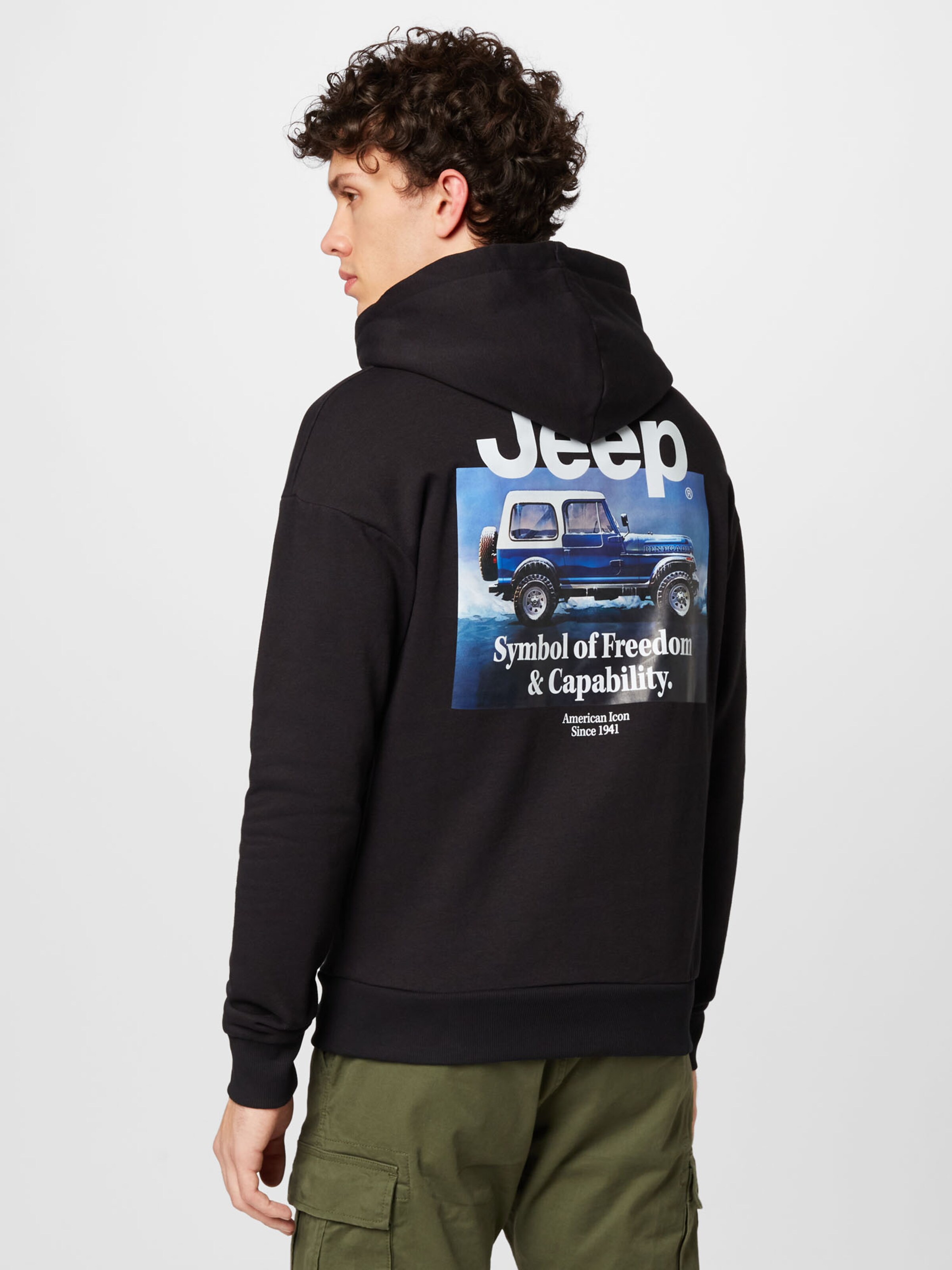 JACK u0026 JONES Sweatshirt 'JEEP' in Black | ABOUT YOU