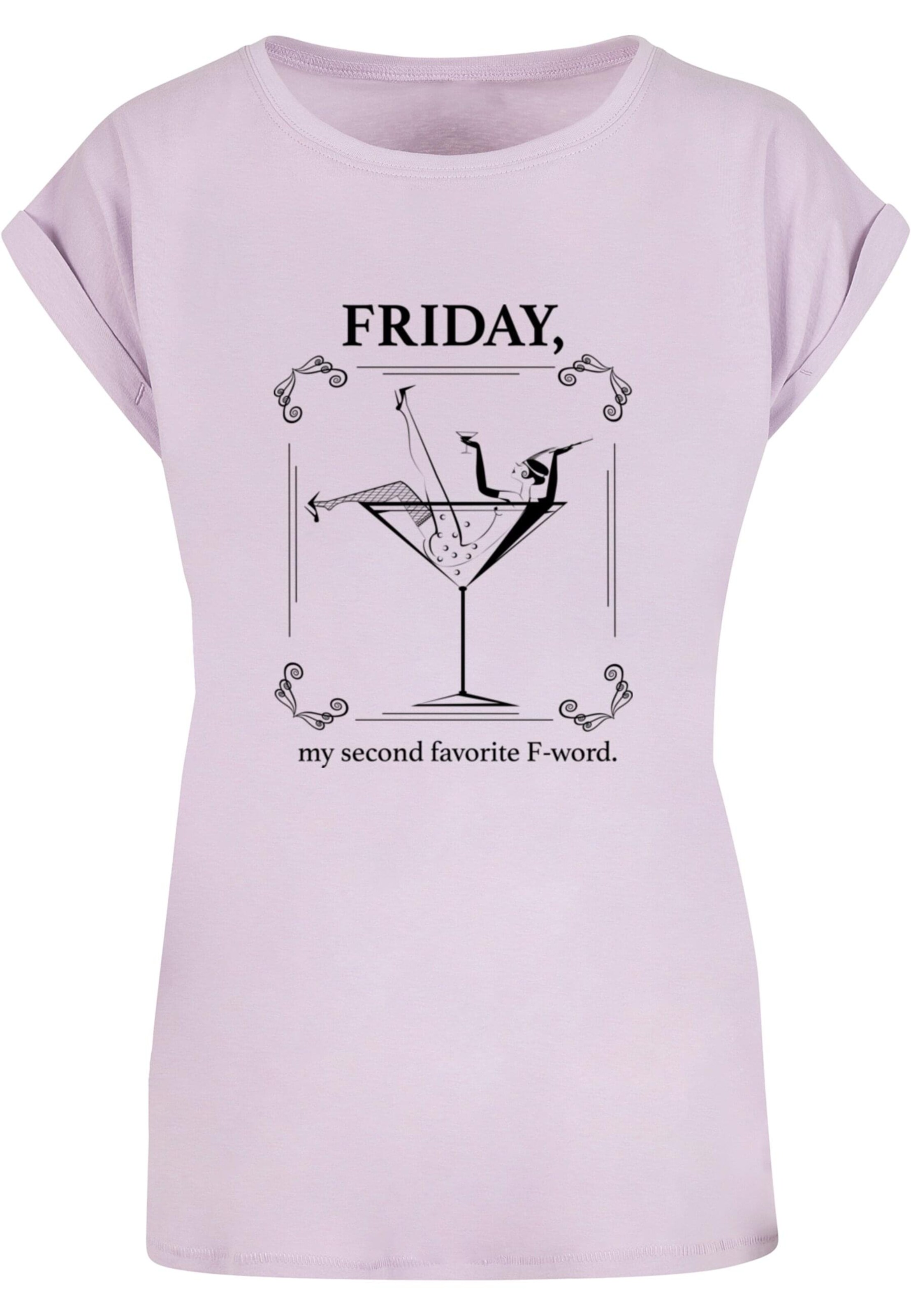 Mister Tee Shirt 'F-Word' in Purple: front