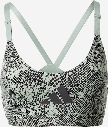 ADIDAS PERFORMANCE Bustier Sportmelltartók 'Aeroimpact Light-Support' - zöld: elől