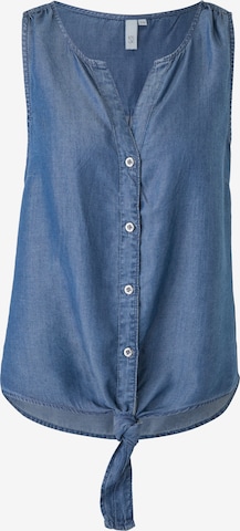 QS by s.Oliver Blouse in Blauw: voorkant