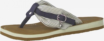 TAMARIS Teenslipper in Blauw: voorkant