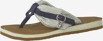 TAMARIS Teenslipper in Blauw: voorkant