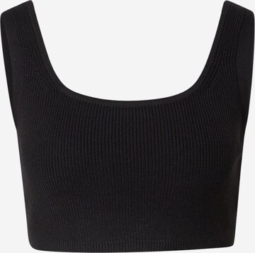 Whistles Knitted Top in Black: front