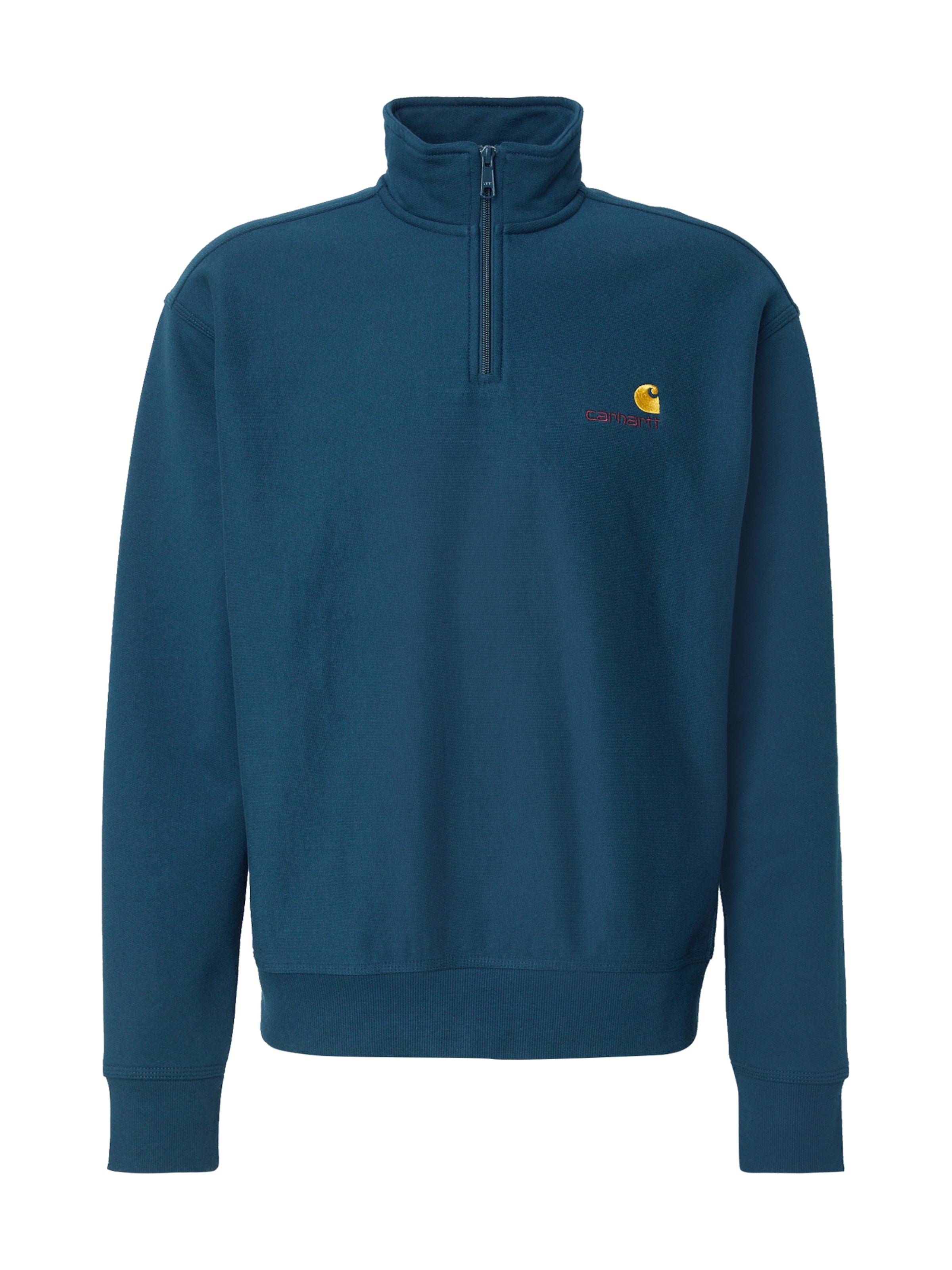 Carhartt WIP Sweatshirt 'American Script' i grøn: forside