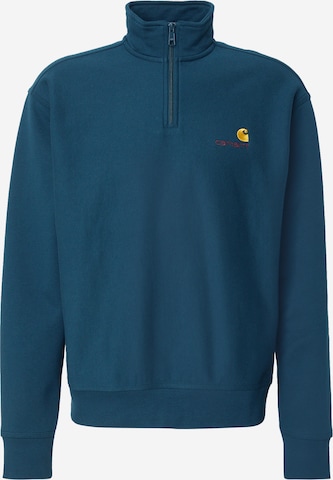 Sweat-shirt 'American Script' Carhartt WIP en vert : devant
