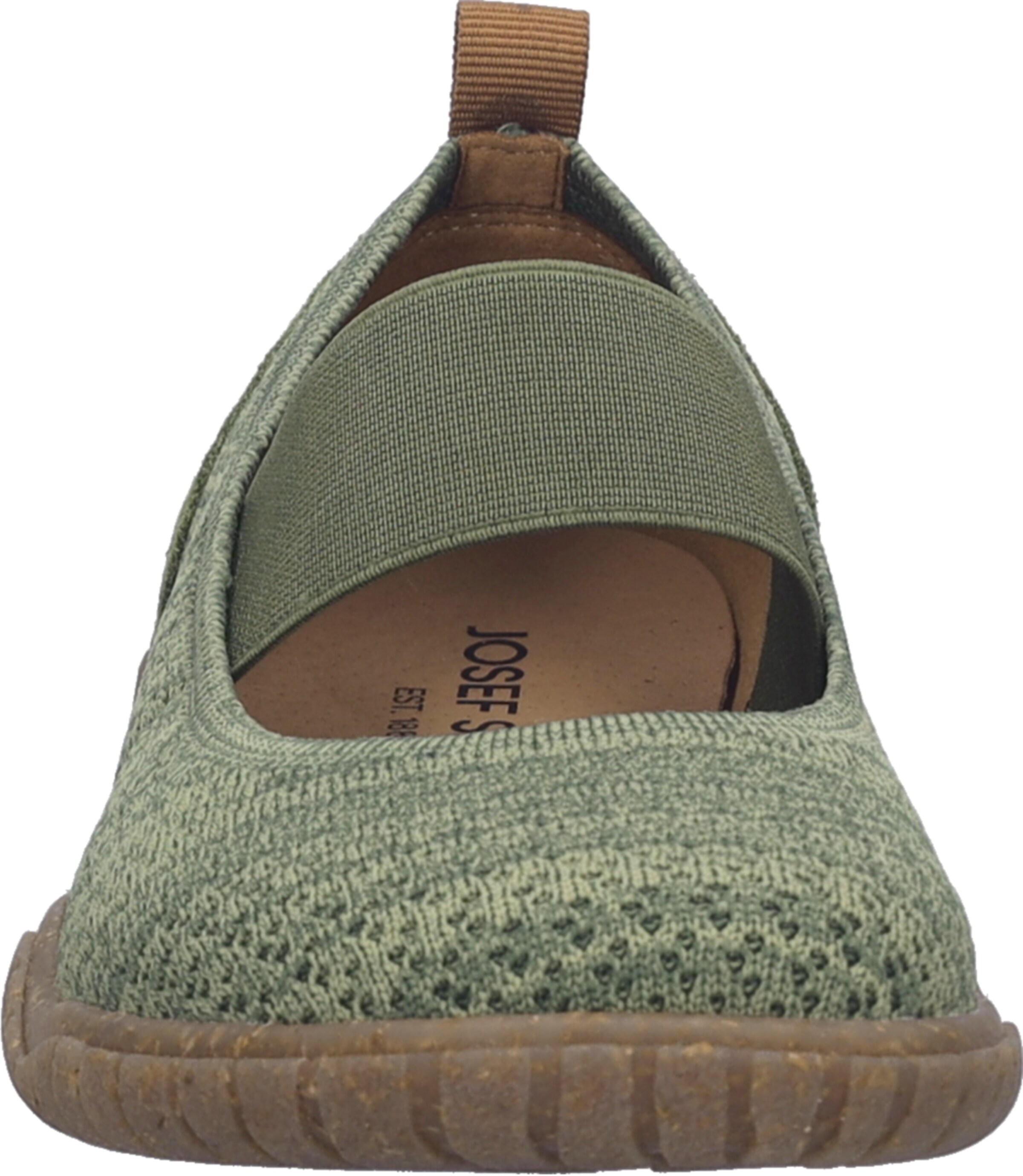 JOSEF SEIBEL Ballet Flats with Strap in Green