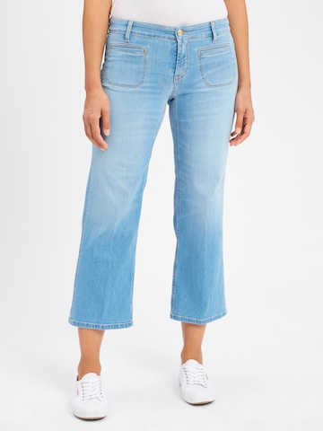 Cambio Flared Jeans 'Tess' in Blauw: voorkant