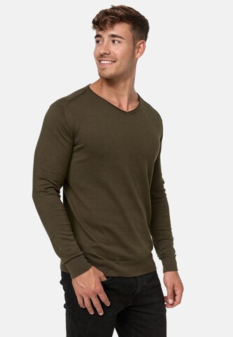 INDICODE JEANS Sweater 'Beam' in Green: front