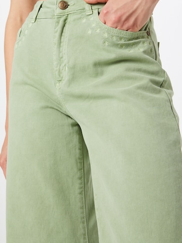 Fabienne Chapot Zvonové kalhoty Džíny – zelená