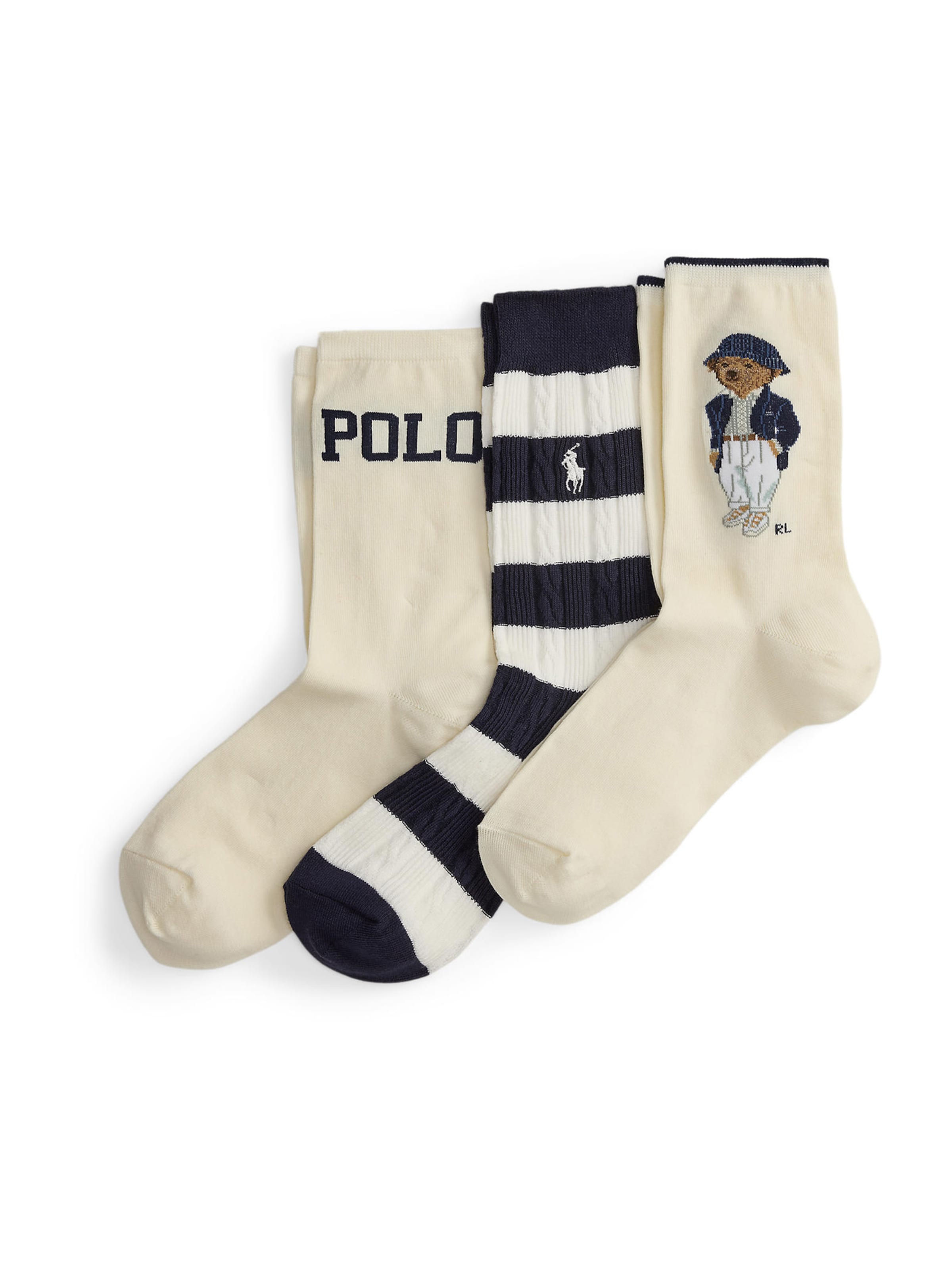 Polo Ralph Lauren Skarpety w kolorze beżowy: przód