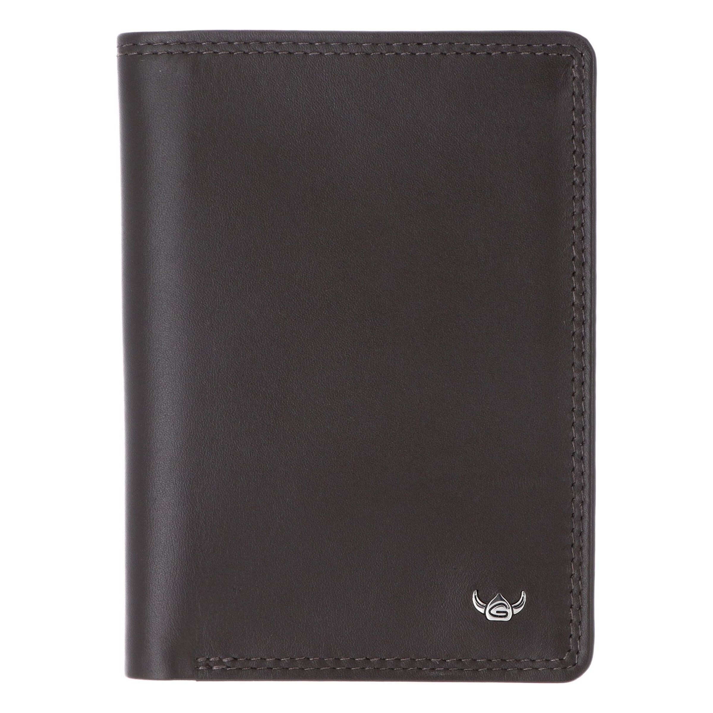 GOLDEN HEAD Wallet 'Polo ' in Brown: front