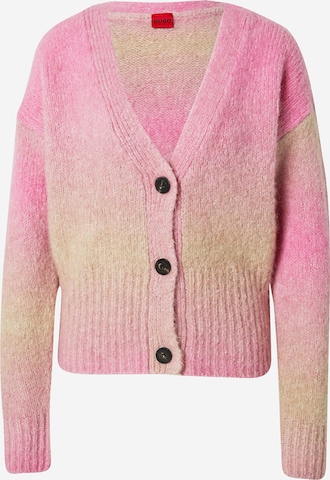 HUGO Knit cardigan 'Sorellety' in Pink: front
