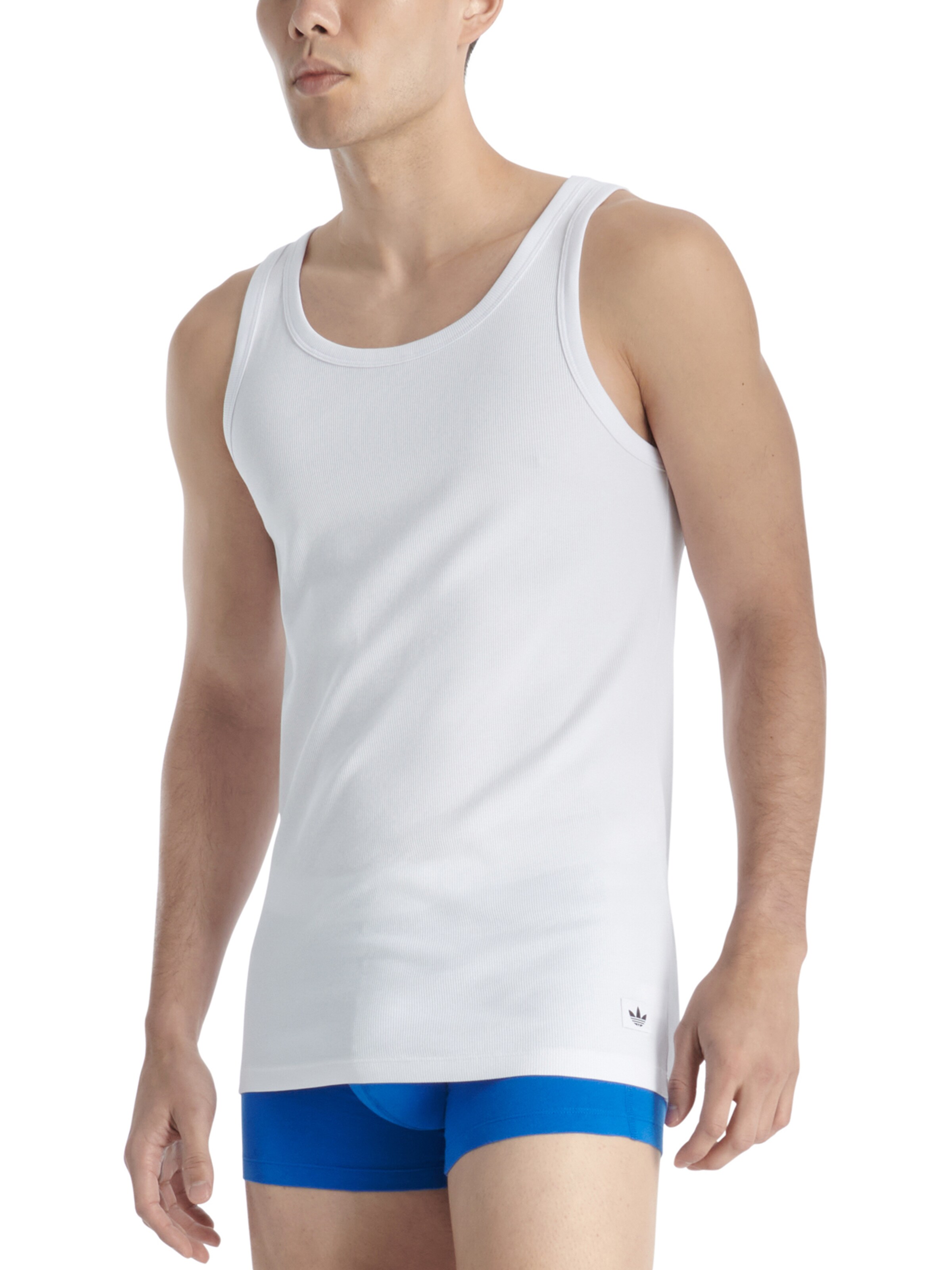 ADIDAS ORIGINALS Undershirt in White: front