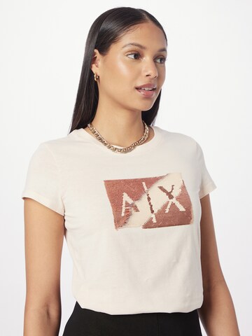 ARMANI EXCHANGE Μπλουζάκι σε μπεζ