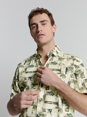 No Excess Regular fit Button Up Shirt in Green