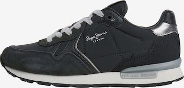 Sneaker bassa 'Brit Elite' di Pepe Jeans in nero: frontale