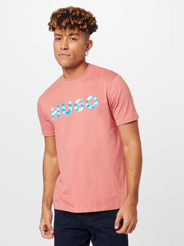 HUGO Red Bluser & t-shirts 'Dulivio' i pink: forside