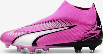 Chaussure de foot 'ULTRA MATCH FG/AG' PUMA en rose : devant