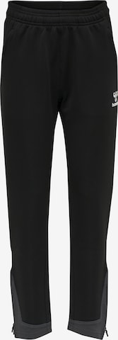 Regular Pantalon de sport 'Lead' Hummel en noir : devant