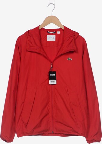 LACOSTE Jacket & Coat in M-L in Red: front