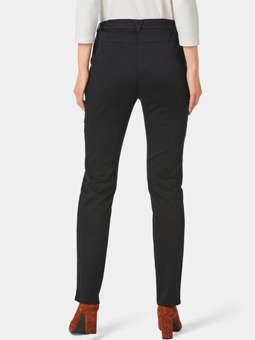 Goldner Slim fit Trousers 'Carla' in Black