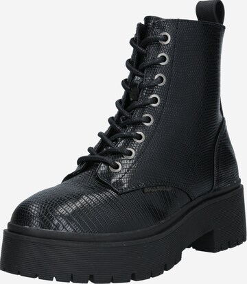 BULLBOXER Lace-up bootie in Black: front