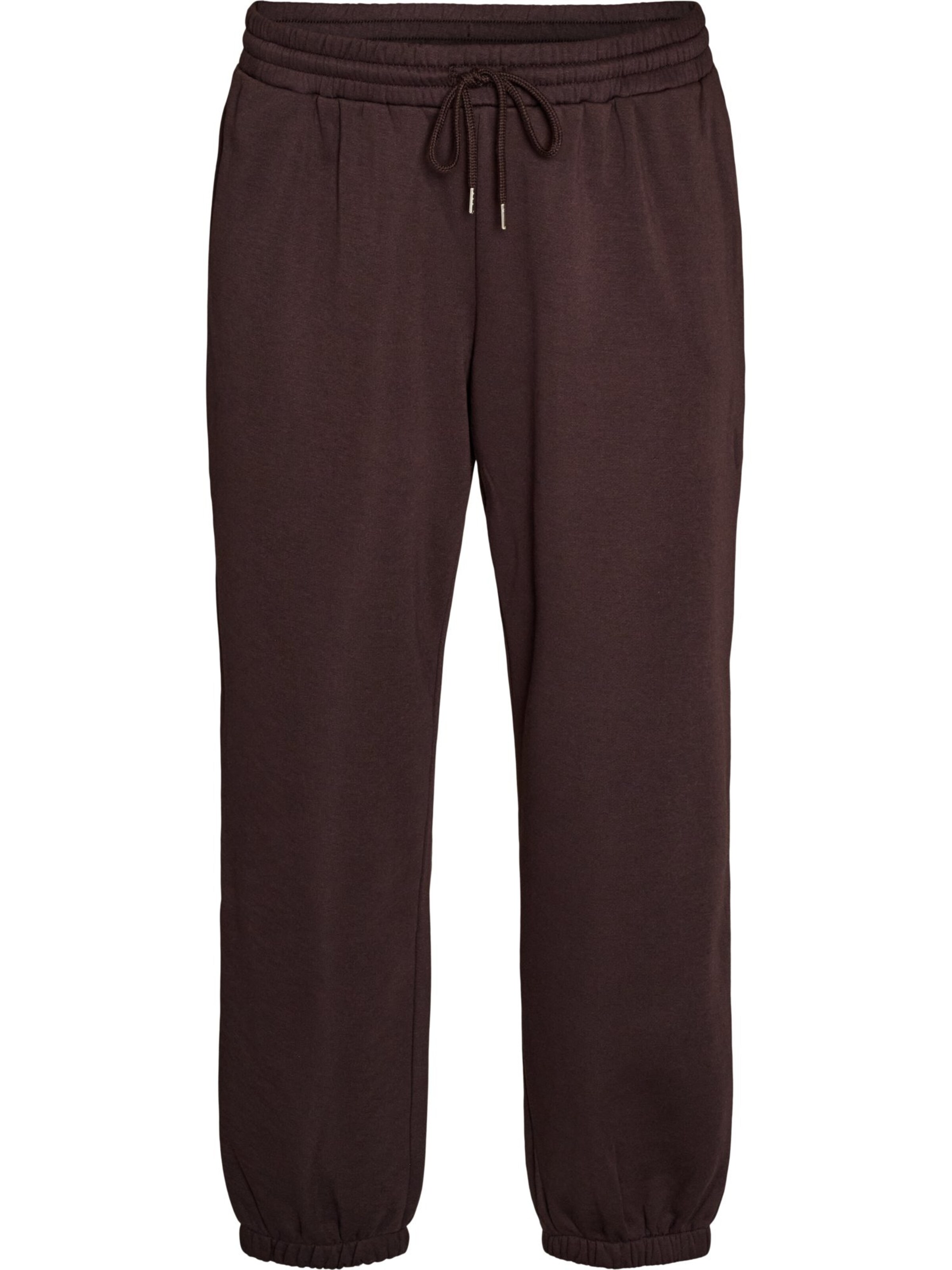 Zizzi Regular Hose 'Flamela' in Braun: Vorderseite