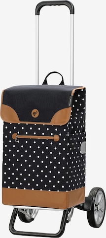 Andersen Shopper Trolley 'Alu Star Aiko' in Zwart: voorkant