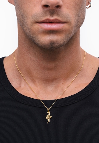 Commen Lines Necklace in Gold: front